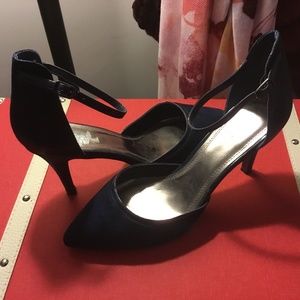 Impo, Sz 10 Navy, Suede Ankle pump